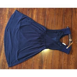 Small Midi Blue Dress